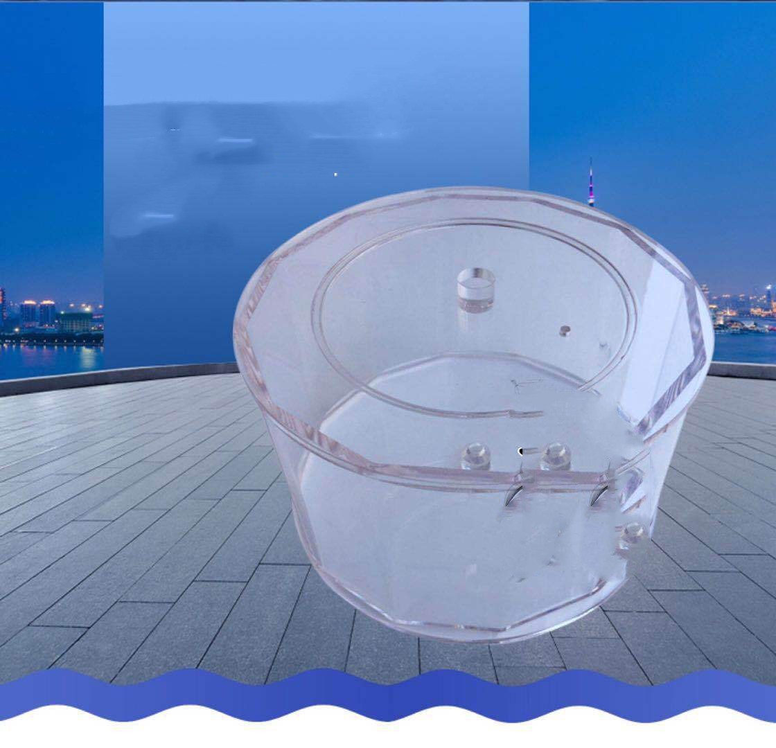 Magnetic Organic Glass Bucket Durable Plexiglass Storage Con – Ellis store